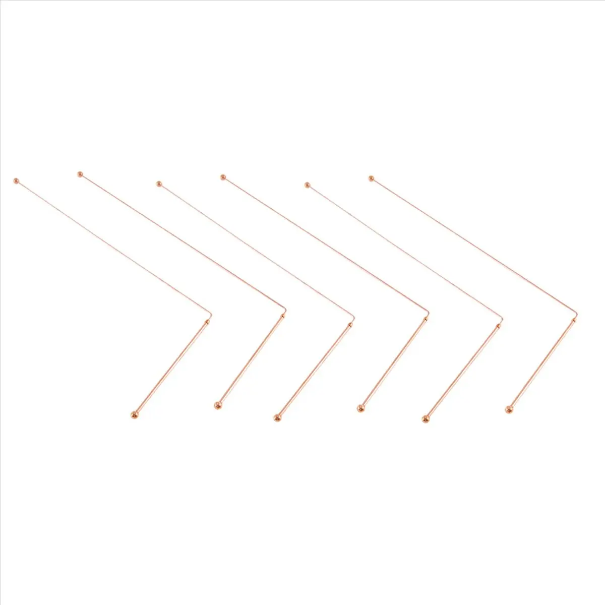 Copper Dowsing Rods - 99.9% Pure Copper 6PCS Divining Rods Energy Water Witching Detector