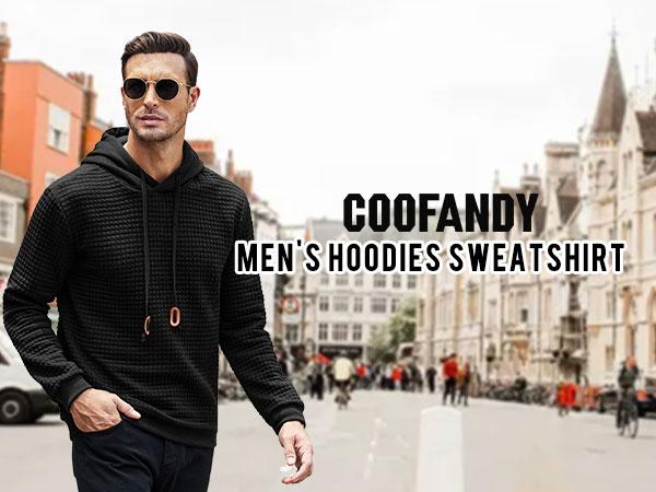 COOFANDY Fall Outfits Men's Pullover Plaid Casual hoodie  - Best Choice In Fall/Winter Classic Fabric hoodie Menswear Soft Fashion Long Simple Sport Sweaters Sweatshirt Tops Underwear