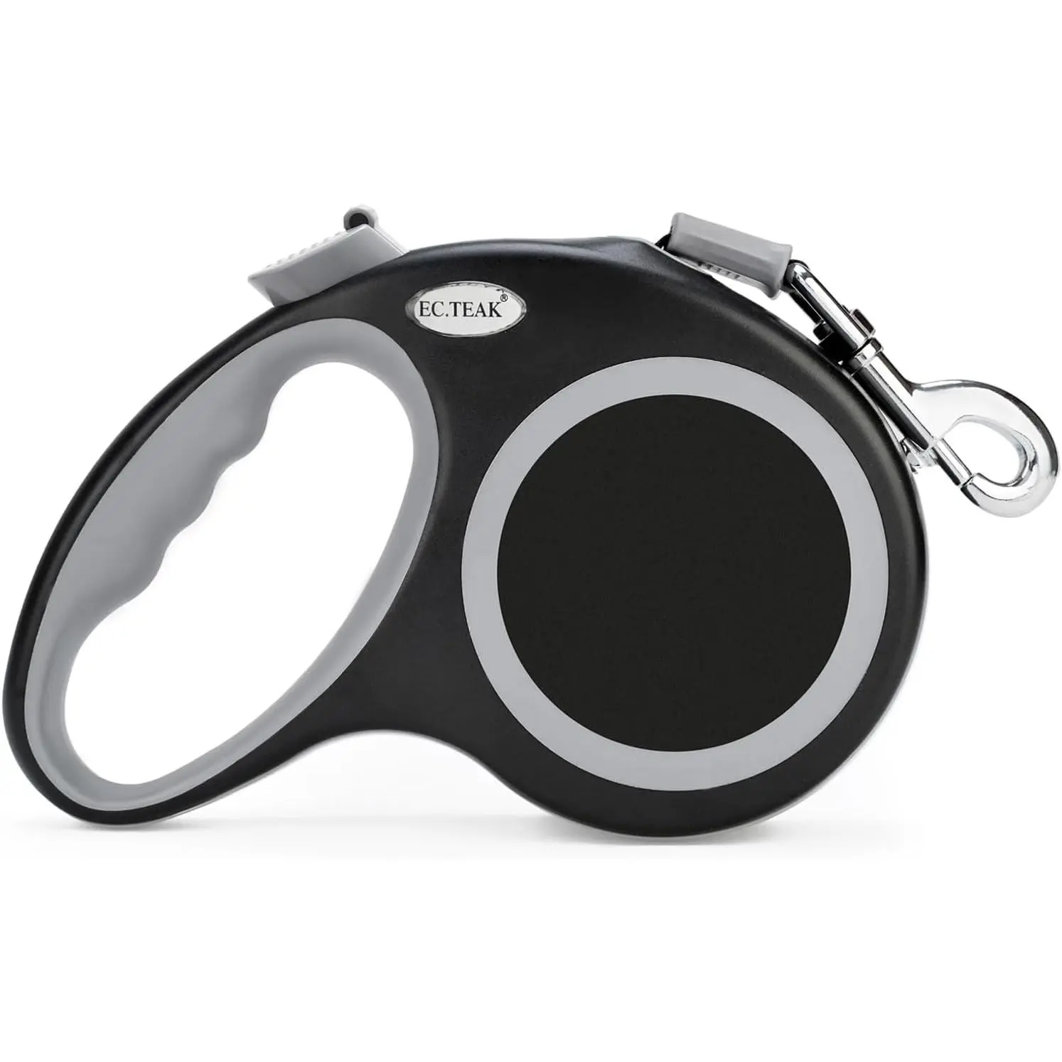 Retractable Dog Leash 26 FT/ 16 FT, Heavy Duty Dog Leash for Dogs 110 lbs/ 60 lbs , Strong Nylon Tape No Tangle, One-Handed Brake, Pause, Lock, Perfect for Medium Large Dogs (Black, 26 FT(66-110 LBS))