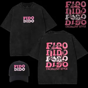 Pink and white fun English letter pattern washed T-shirt, retro punk rock former Weige style anime men's and women's T-shirt, Y2k pink graffiti letter pattern, suitable for Valentine's Day gift, give away baseball cap