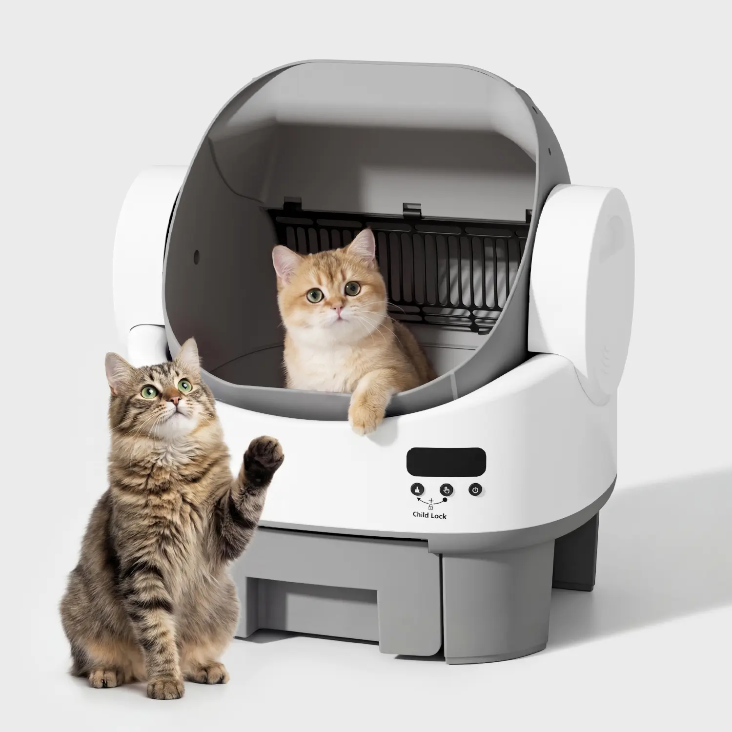 Warcat Simplified Automatic Open-Top Cat Litter Box Self-Cleaning, Built-in Safety Sensors, App-Free for Effortless Use #tiktokshopsummersale #summersale
