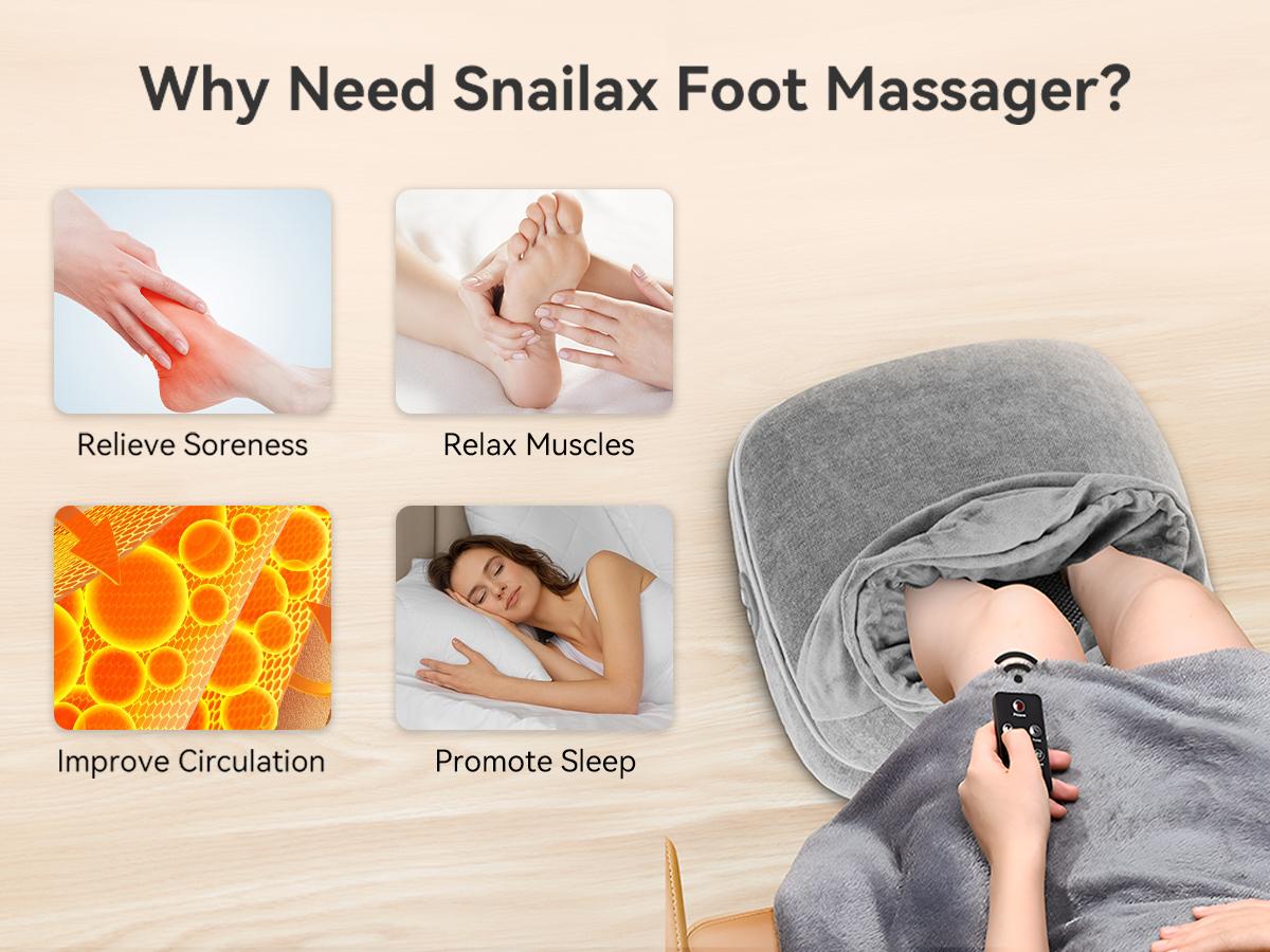 Snailax Foot Massager with Heat, Heated Foot Warmer Under Desk, Vibration Feet Massager Machine with 3 Vibrating Modes & 2 Heating Levels, Remote Control, Foot Heater Snailax Foot Massager with Heat, Heated Foot Warmer Under Desk, Vibration Feet Massager Machine with 3 Vibrating Modes & 2 Heating Levels, Remote Control, Foot Heater