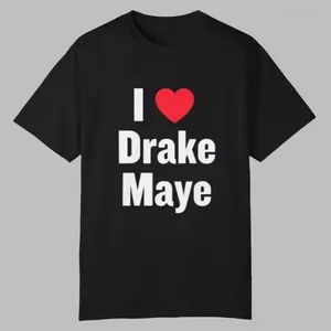 [Graphic Tee]I Love Drake Maye T-Shirt Ideal for Game Day Outfits and Football Supporters