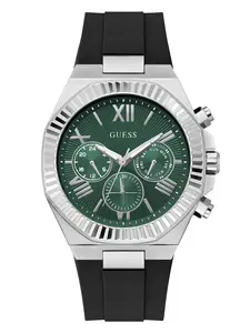 GUESS Male Silicone multi-fuction watch 44 mm
