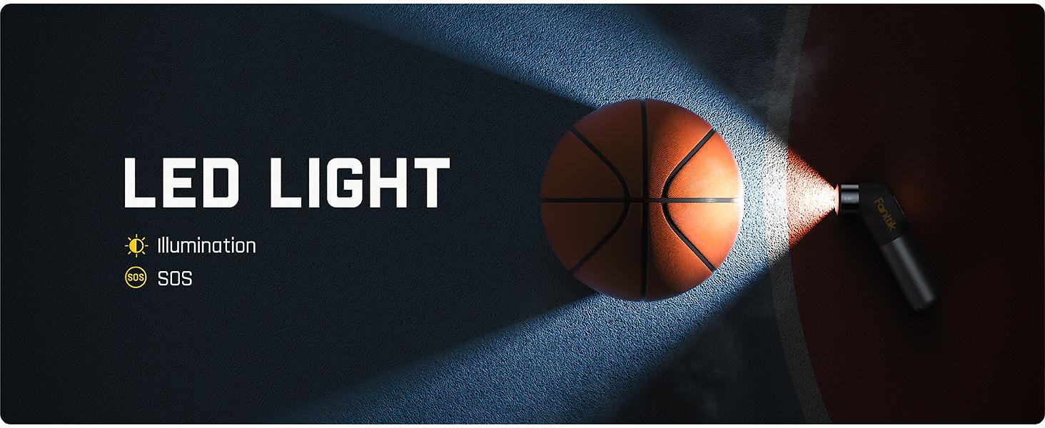 Fanttik X10 Nano Electric Ball Pump Inflation And Deflation, Fast Inflation with Precise Pressure Gauge, Ball Pump for Basketball, Soccer, Football, Volleyball (Max 19.9PSI)-The Trusted Coach's Choice