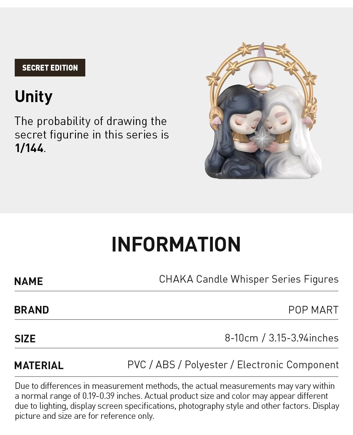 POP MART CHAKA Candle Whisper Series Figures POP MART CHAKA Candle Whisper Series Figures