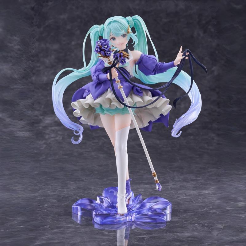 AMP+ Series Hatsune Miku 2025/2024 Birthday Party Ver. PVC Anime Figure Official Figurine Collectible Model Table Ornament Fan Collection Holiday & Birthday Gifts