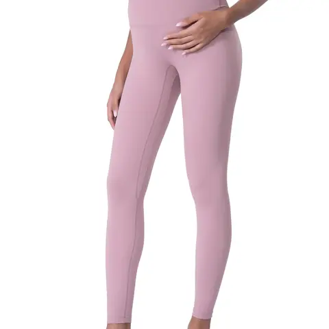 POSHDIVAH Women's Over The Belly Maternity Leggings - Skinny Fit, U-Shaped Waist Belly Support, 4-Way Stretch Moves With You, 75% Nylon & 25% Spandex, Breathable Full Length Maternityclothes for Summer Pregnant Women Outfits, Yoga Activewear