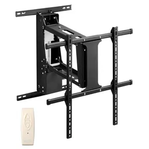 Motorized TV Wall Mount,  , 32-65 in Electric Fireplace TV Wall Mount Black
