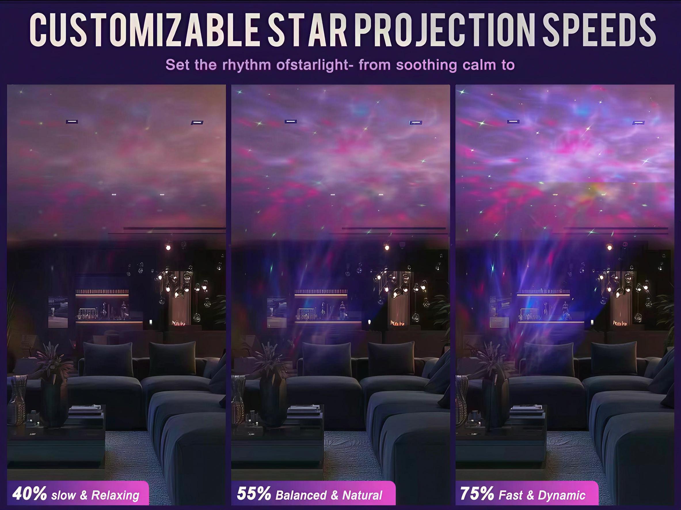 Star Projector Galaxy Night Light Dynamic With Timer & Remote Control Color for Bedroom Home Theater Ceiling Kids Room – Great Gift for Space Lovers