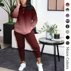 Two Piece Outfits For Women Casual Long Sleeve Sweatsuits Jogger Tracksuits Lounge Sets With Pockets Can be used with raincoat