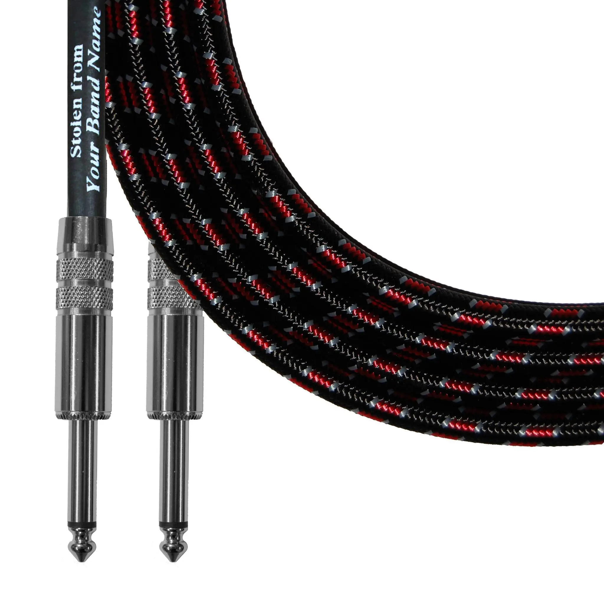 Personalized Original Series Braided Guitar Cable - Dual Straight Plugs