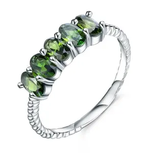Natural Chrome Diopside Gemstone Ring