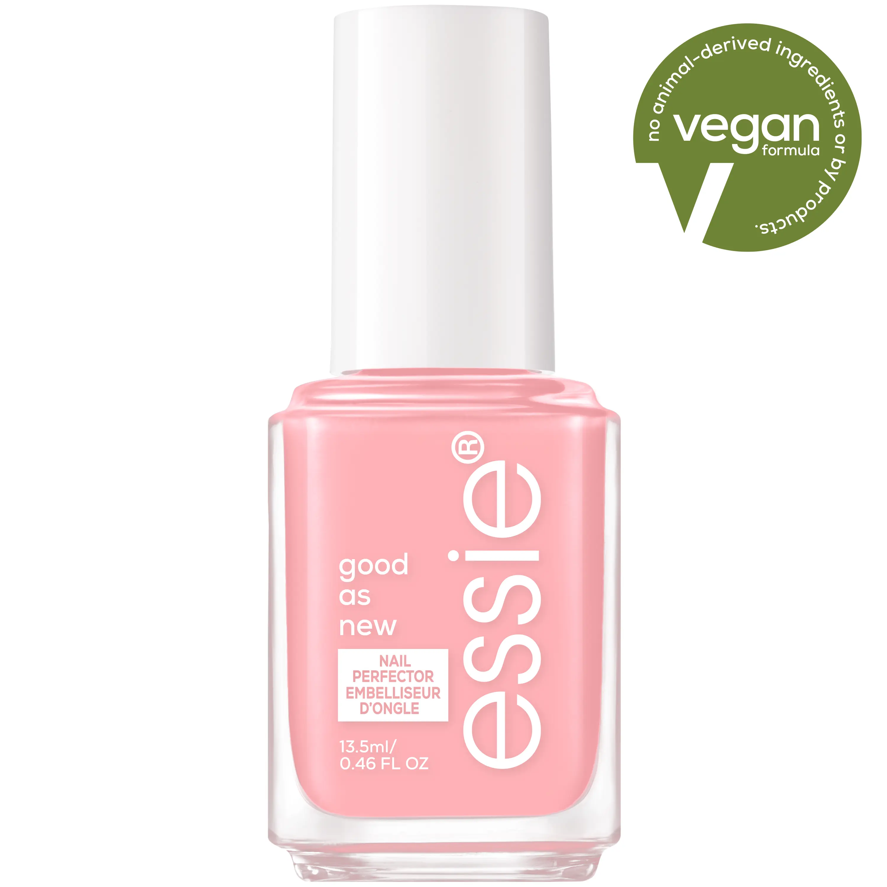 Good As New Nail Concealer & Perfector, Ceramide-infused treatment, vegan, good as new nail perfector, 0.46 fl oz, nail care, Essie