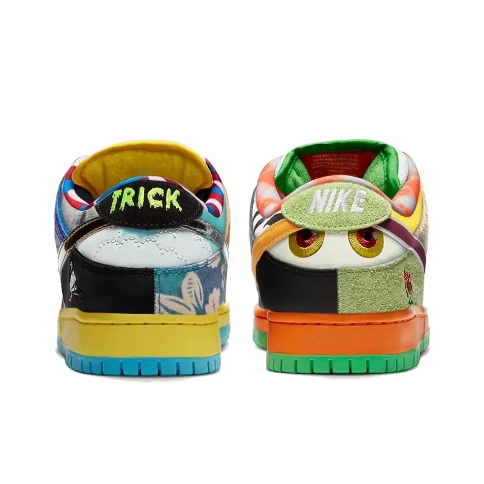 Patchwork Multicolor Leather Low Top Casual Sneakers Vibrant Contrast Sole Panels Flat Cushion Midsole For Themed Street Outfits Sneaker Hobby Collection Carnival Hangout Trips