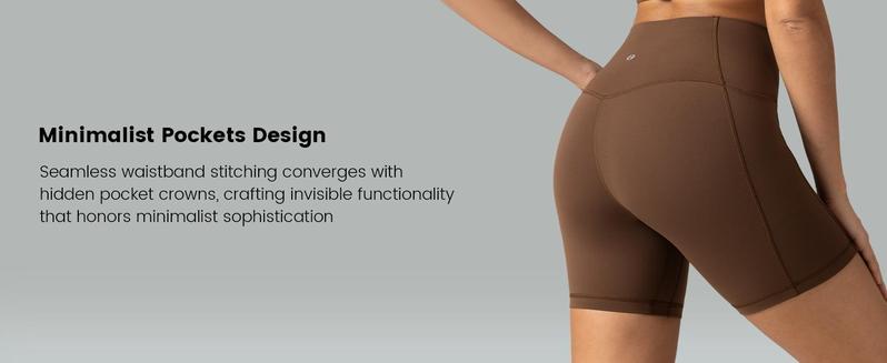 Colorfulkoala Dreamlux No Front Seam Leggings with Pockets for Women 25"/28" Inseam，High-Waisted Soft Yoga Pants in Black - Gym Bottoms Athletic Stretchable Tight Fit Sporty