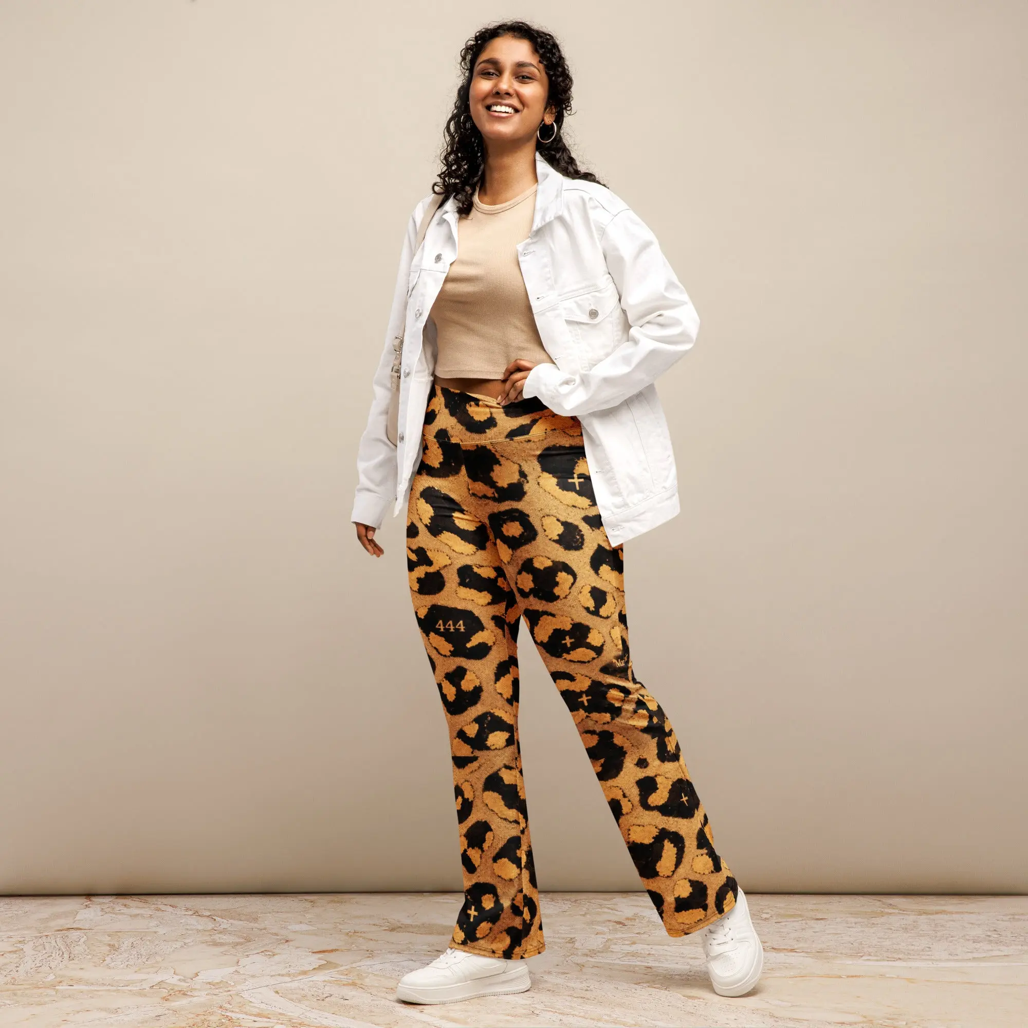 Cheetah 444 Flare leggings