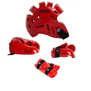 ProForce Lighting 7 Piece Sparring Gear Combo Set RED