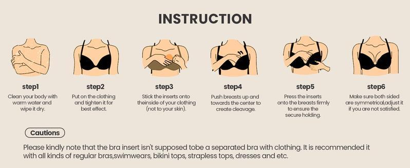 Push Up Sticky Inserts Ultra Lift Double Side Adhesive Bra Pads for Women Snowy Reusable Instant Boost Enhancers for Swimsuits Sports Bra8 Daily Wear Summer Bralette Womenswear Love