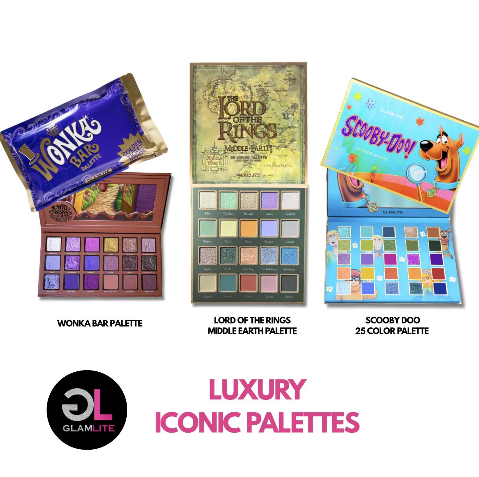Glamlite Luxury Iconic Eyeshadow Palettes Glamlite Luxury Iconic Eyeshadow Palettes