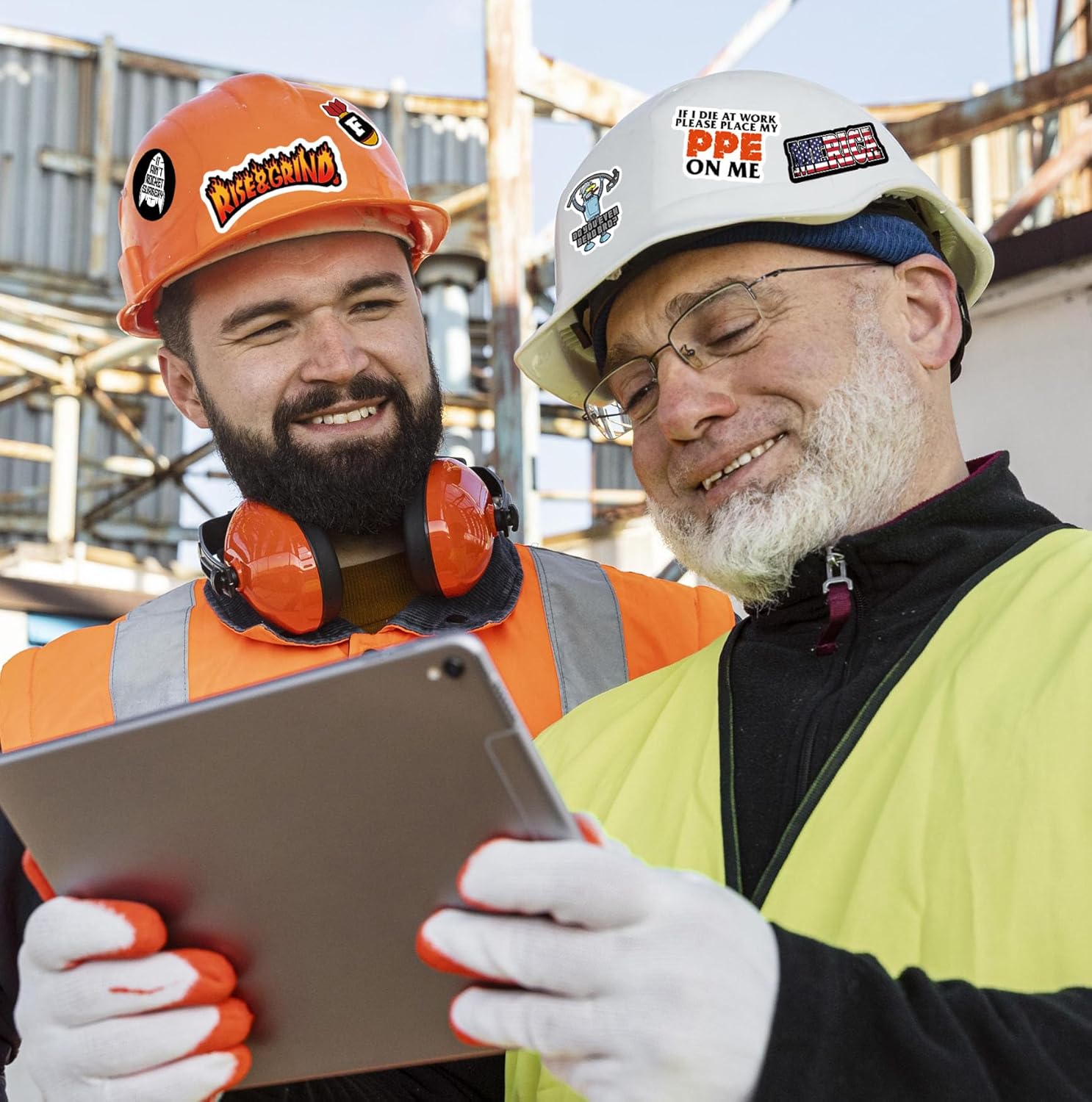 173 PCS Hard Hat Stickers for Adults - Funny (Dirty) for Water Bottle, Laptop, Helmet, Cars, Tool Box, Cars - Blue Collar Stickers for Men, Waterproof Car Truck Decal Gloss Vinyl Decal