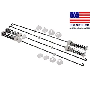 4-Pack Washing Machine Suspension Rods W10780048 AP5971398 Replacement for Whirlpool Kenmore Sears Dryer Shock Absorber Anti-Vibration Kit with Locking Washers & Nylon Bushings