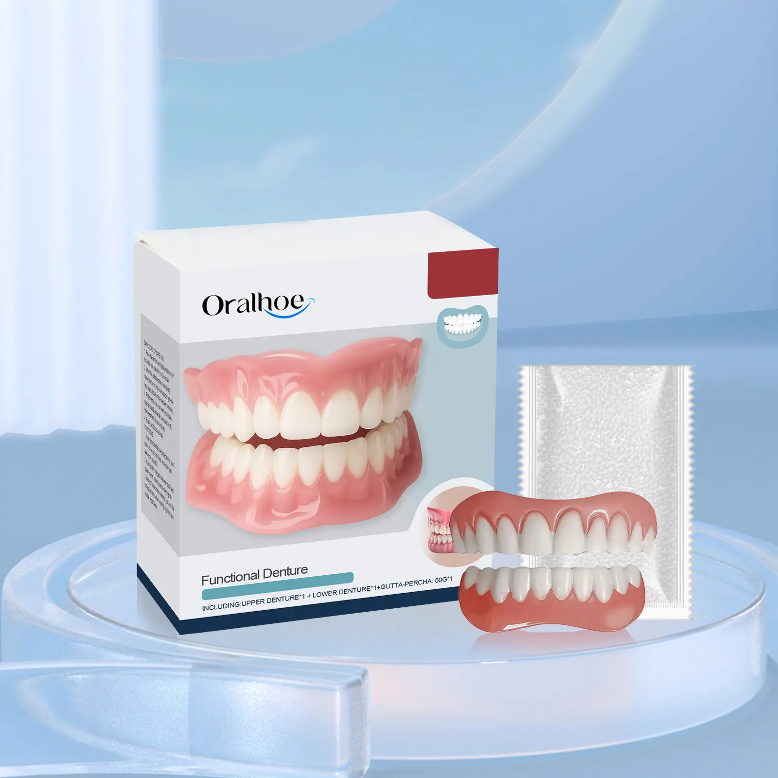 Oral Care Dental Veneers Kit - 65g Resin Non-Medical Single Item, Temporary Tooth Replacement, Gap Repair for Smile Care