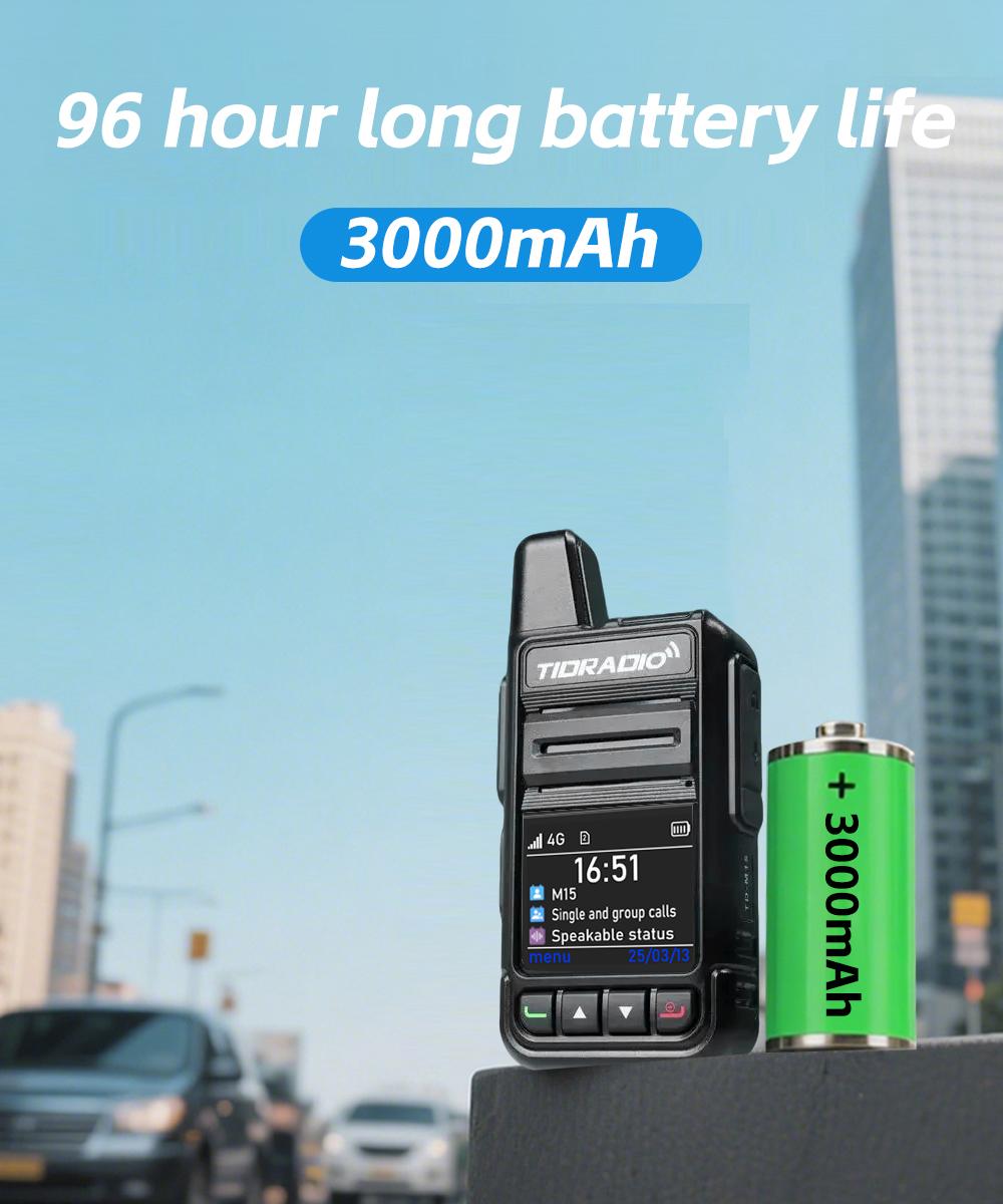 TIDRADIO TD-M15 Global POC Radio with 1 Year Sim Card Walkie Talkie Long Range 4G Network 5000 Miles for Hiking and Camping TIDRADIO TD-M15 Global POC Radio with 1 Year Sim Card Walkie Talkie Long Range 4G Network 5000 Miles for Hiking and Camping