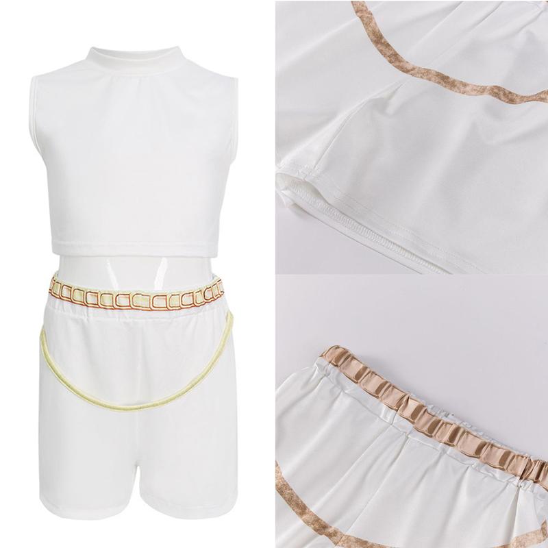 Kpop Demon Hunters Costume Rumi, Halloween Party, K-Pop Demon Hunters Costume Rumi Mira Zoey Outfit Cosplay Accessories, K-Pop Girls Cool Short Sleeve Crop Top Skirt Set, Mira Role Play Costume