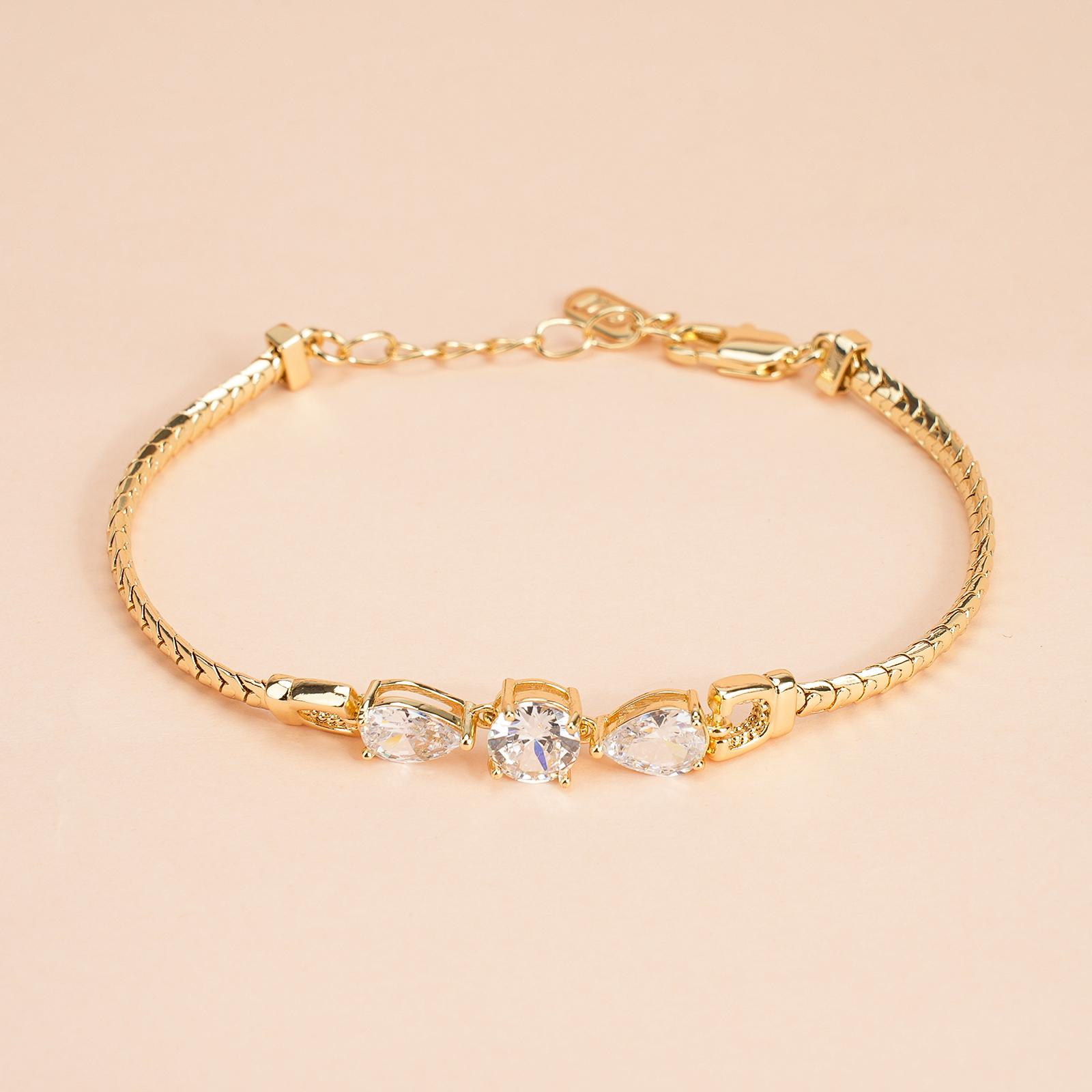 MEIITRUE 14K Gold Plated Snake Chain Bracelet for Women, Dainty Heart Zirconia Bracelet, Fashion Jewelry for Mother's Day Gifts and Everyday Wear MEIITRUE 14K Gold Plated Snake Chain Bracelet for Women, Dainty Heart Zirconia Bracelet, Fashion Jewelry for Mother's Day Gifts and Everyday Wear