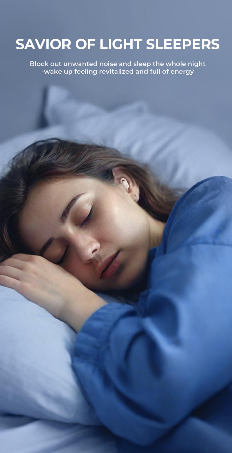 MINISO X10 Sleep Earbuds,Bluetooth Earphones,Wireless Earbuds,Touch Control,Smooth Bluetooth 5.4,Sleep-Noise Cancelling,Fast Charging & Long Standby,Comfortable Soft Ear Tips.