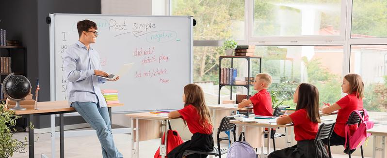 Sweetcrispy Rolling Whiteboard 46x32 Inches Double Sided Magnetic Dry Erase Board with Stand on Wheels for School Office Home Silver Aluminium Frame