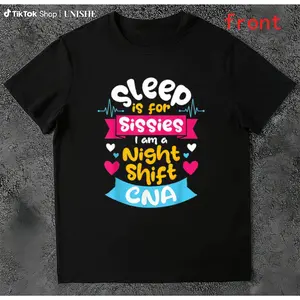 Certified Nursing Assistant Night Shift Tee – Durable 100% Cotton CNA Shirt