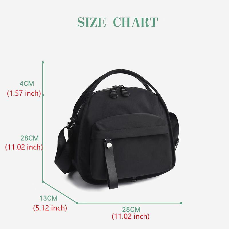 WDX Lightweight Quilted Tote Bag,Black Oxford Fabric Handbag Women’s Bag 2026 New Style Handheld Crossbody Commuter Bag ,everyday purse,Women's Elegant Solid Color Shoulder Bag, Fashionable Zipper Crossbody Bag for Daily Used,