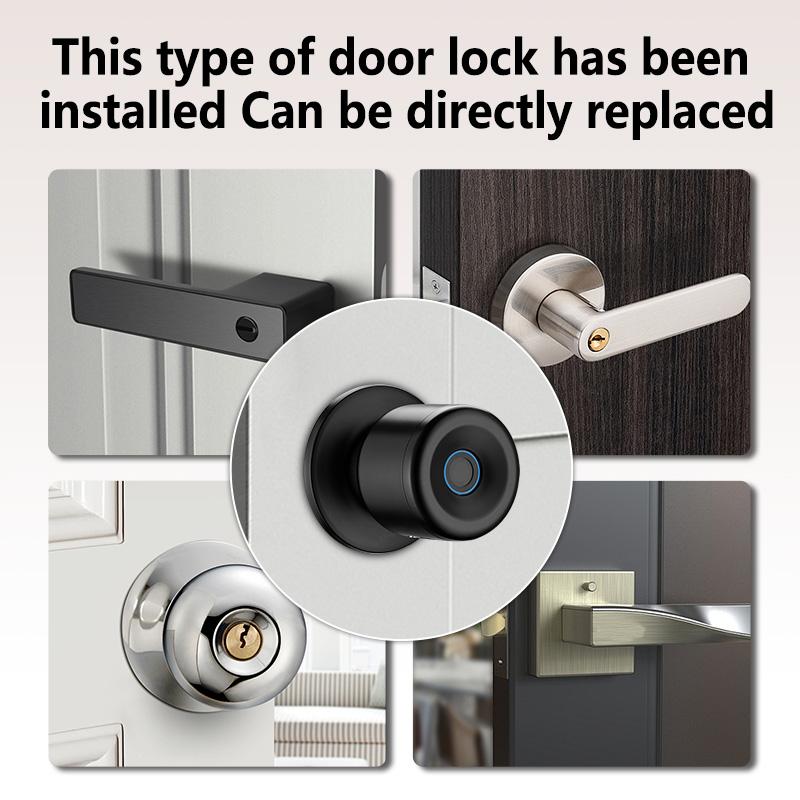 Smart 3 in 1 Fingerprint Door Lock Digital Keypad Smart Door Lock with App Control Keyless Entry Door Lock for Home Bedroom Apartment Office Garage