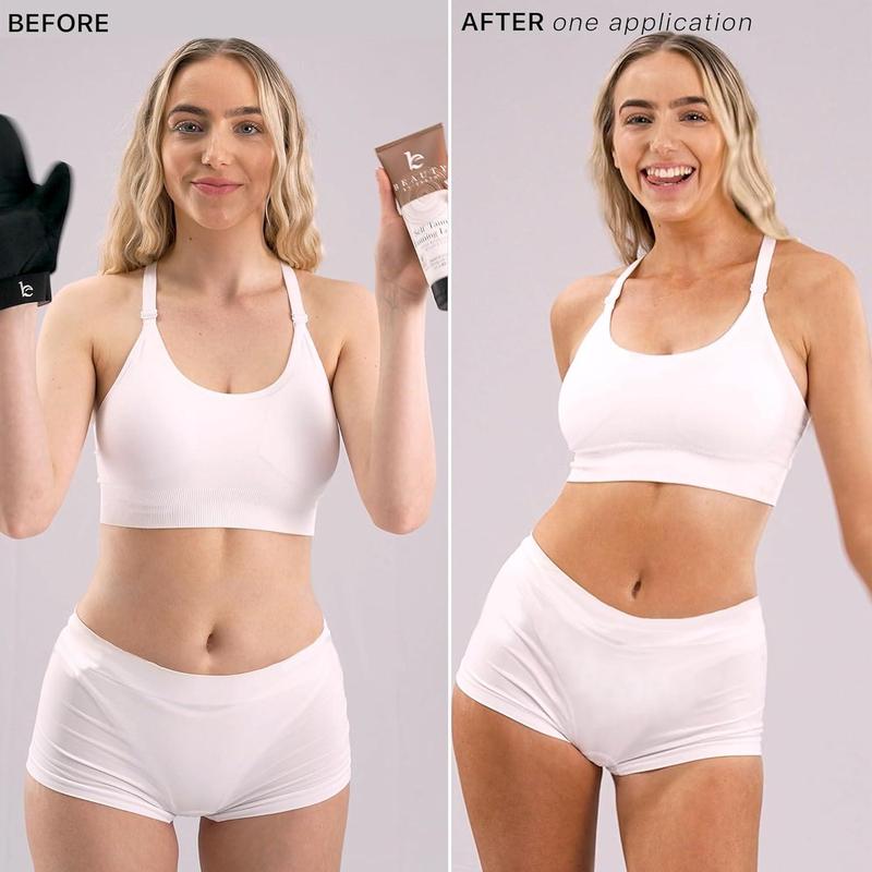 Beauty by Earth Self Tanner Body Lotion - Best Gradual Natural Bronzed Sunless Hydrating Streak Free Tanning Glow Made in USA, Vegan Cruelty Free Body Moisturizer Pregnancy Safe