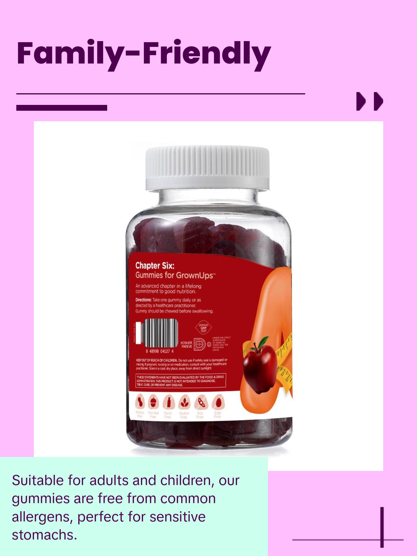 Zahler Apple Cider Vinegar Gummies Kosher & Delicious ACV for Women Men Raw with The Mother Detox Support Cleanse Gut Health Metabolism 60 Flavored Gummies - Dietary