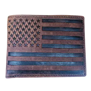 WMG Genuine Leather Bifold Wallets For Men RFID Blocking, Carteras de Hombre, Billeteras de Hombres Secure and Durable Extra Capacity Flip Up ID