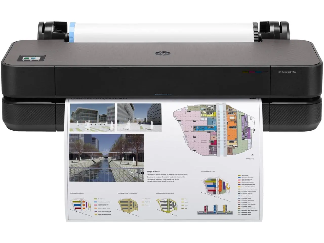HP DesignJet T250 24-in Printer 2025 Edition with 2YR Warranty, 5HB06T#B1K