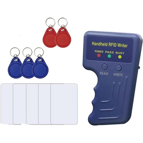 ID Copy Machine 125 kHz Frequency Handheld RFID Reader/Writer Supports HID Card Reading/Writing for Community Access Control & Key Fob Duplication