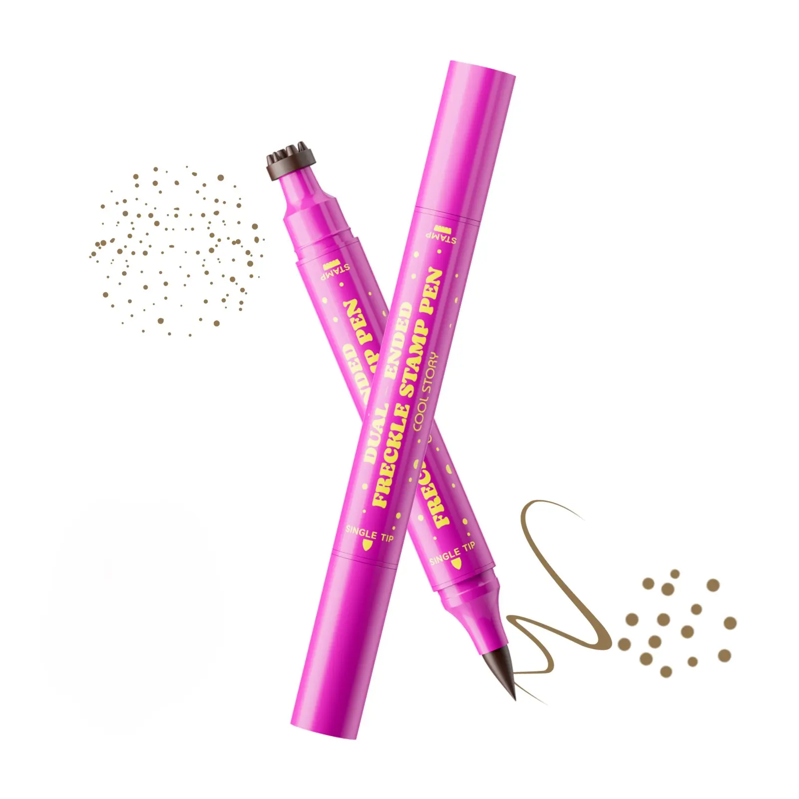 Waterproof Freckles Pen: Faux Freckle Stamp and Fine Tip Eyeliner for Realistic, Long-Lasting Freckles and Effortless Makeup, Perfect for Daily Wear and Cosplay,back to school
