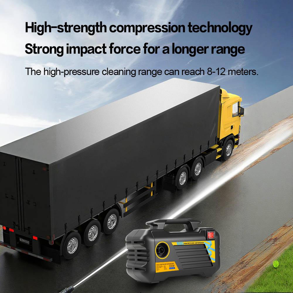 Joysync Electric Pressure Washer 2600 Max PSI 4.8 GPM Electric Powered Washers, Built-in Carry Handle, Detachable Foam Cannon, Pro-Style Wand,Nozzle Set, for Cars/Fences/Driveways/Home/Patios