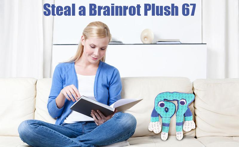 Steal a Brainrot 67 Plush, Italian Brainrot Meme Toy, Cute Funny Emotional Support Plushie, 67 Meme Collectible Gift for Fans & Kids