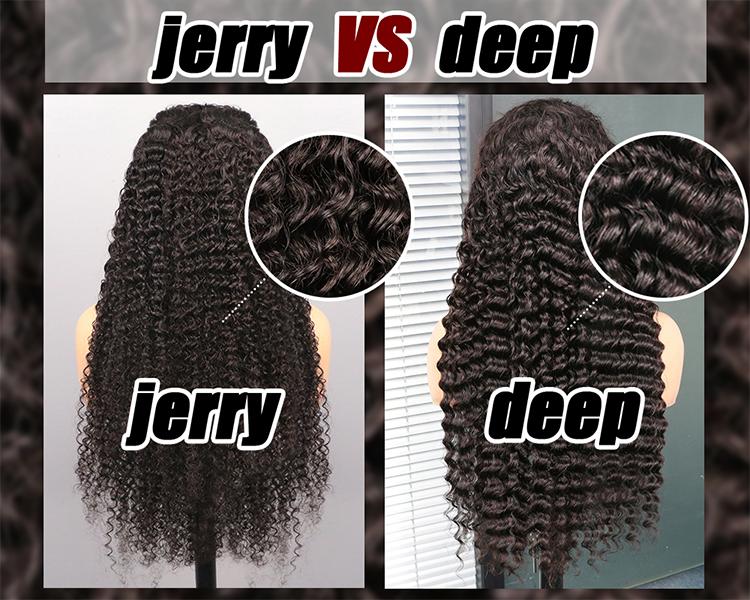 Idoli 32 Inch Jerry Curly 13x6 Lace Front Wigs Human Hair HD Lace Front Wigs 200% Density
