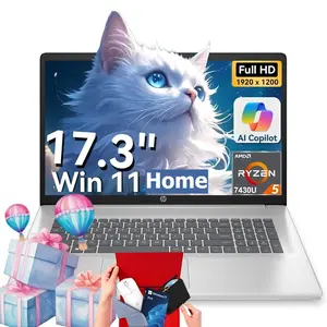 HP 17.3'' inch laptops, AMD Ryzen 5 7430U(Beats i7-1165G7), up to 32GB RAM 512GB SSD,Windows 11 Home, 17.3" FHD IPS, Copilot AI, Numeric Keyboard, Type-c,Bundle Accessory