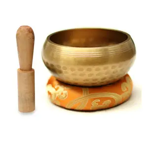 Tibetan Buddhist Bowl Set from Nepal for Stress Reduction and Mental Well-Being