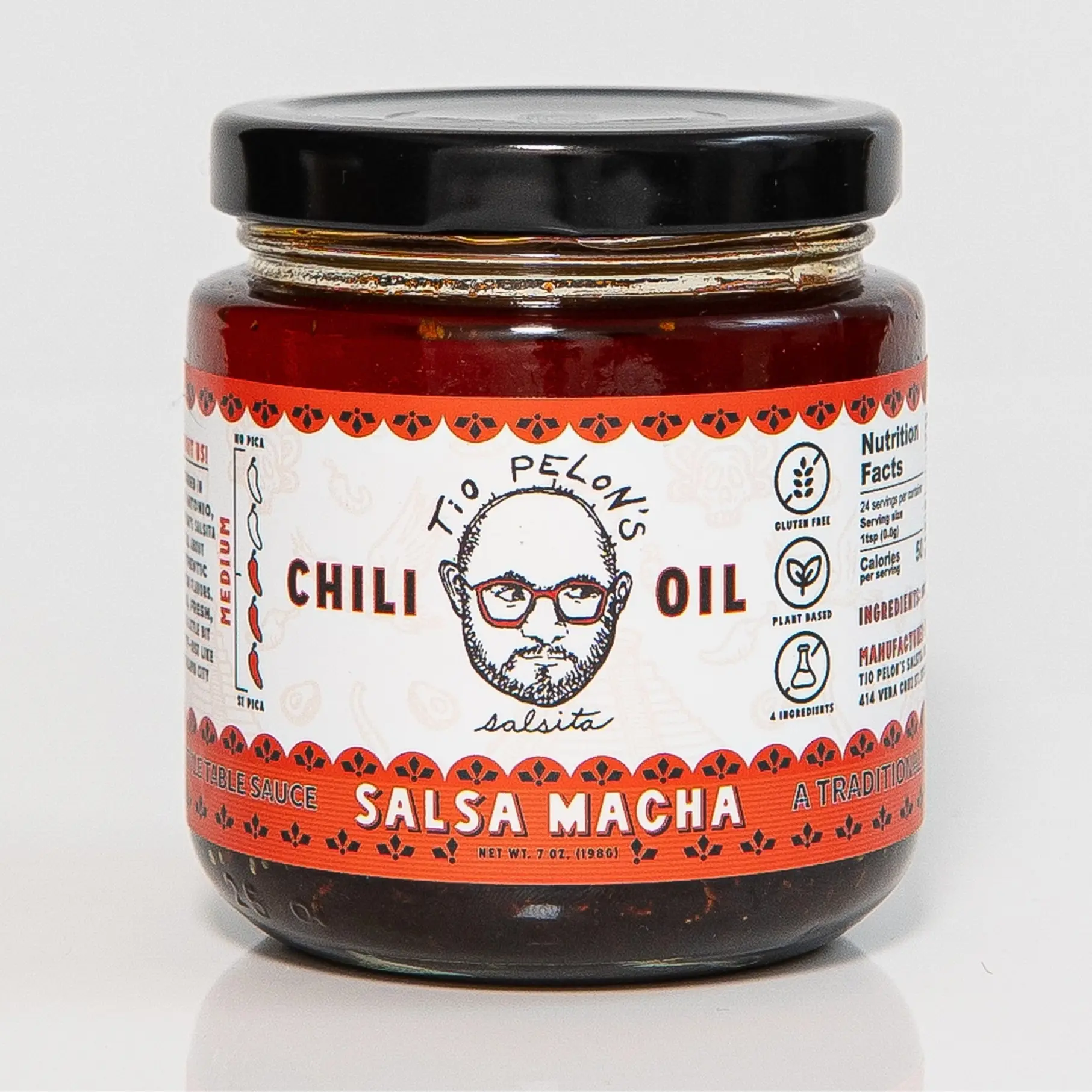 Veracruz Style Salsa Macha - Traditional Mexican Chile Oil with Bold Smoky Flavor & Garlic-Forward Taste for Tacos Eggs Grilled Meats & More