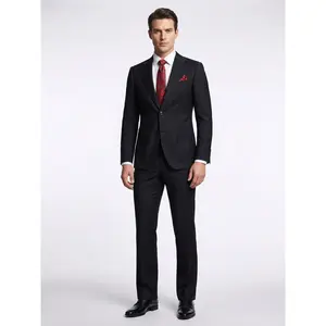 Black Bootcut Slim Fit Suit