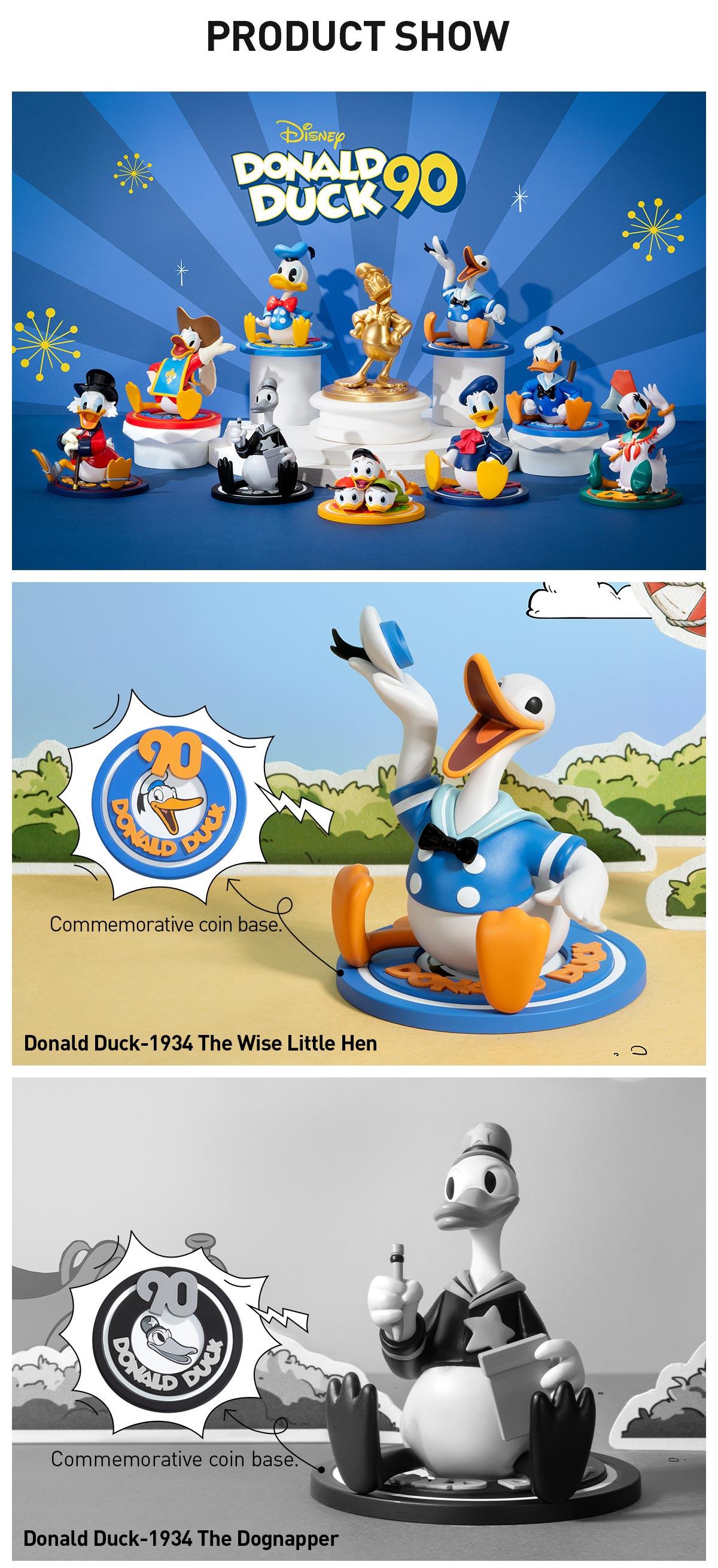 POP MART Disney Donald Duck 90th Anniversary Series Figures, Blind Box