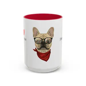 French Me Valentine’s Coffee Mug – Cute French Bulldog Love Mug, Funny Valentine’s Day Gift